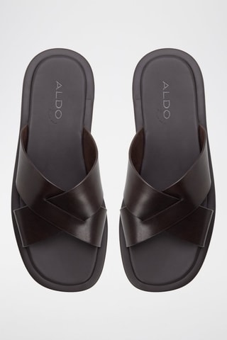 Mules en cuir Emris - Marron foncé