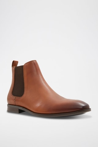 Boots Chelsea en cuir Frielia - Marron