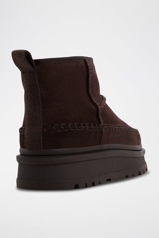 Bottines en cuir Milanie - Marron foncé