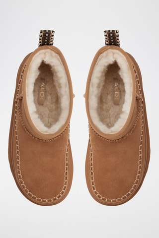 Bottines en cuir Milanie - Marron