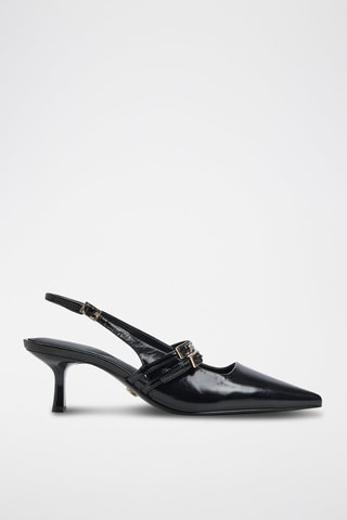 Escarpins vernis en cuir Halsie - Noir