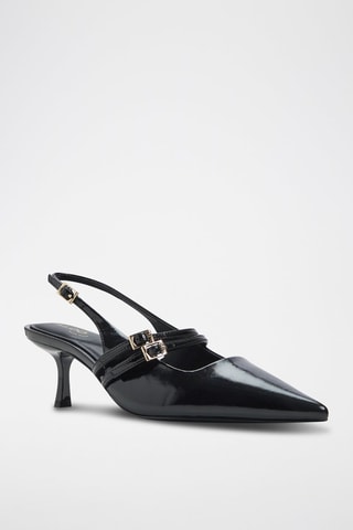 Escarpins vernis en cuir Halsie - Noir