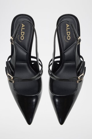 Escarpins vernis en cuir Halsie - Noir