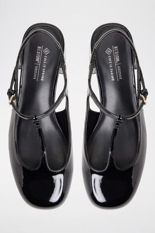 Salomés à talons vernies Tiiana - Noir