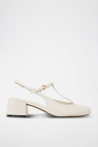 Salomés à talons vernies Tiiana - Blanc