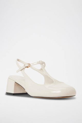 Salomés à talons vernies Tiiana - Blanc