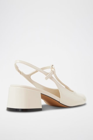 Salomés à talons vernies Tiiana - Blanc
