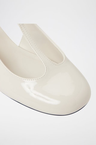 Salomés à talons vernies Tiiana - Blanc