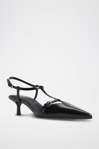 Salomés à talons vernies Galatrix - Noir