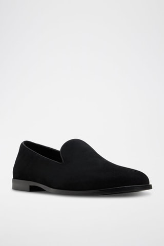Slippers en cuir Casino - Noir