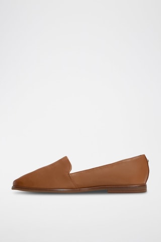 Slippers en cuir Caraelia - Marron