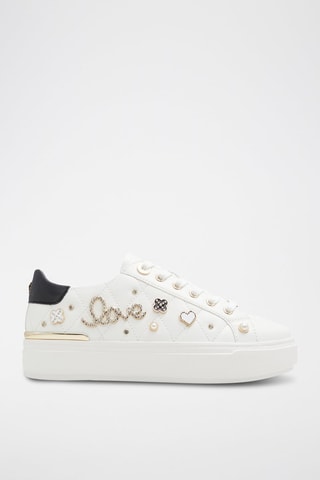 Baskets plateformes Visuetti - Blanc