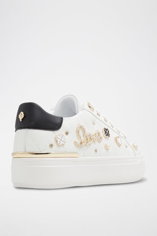 Baskets plateformes Visuetti - Blanc