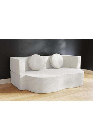 Canapé convertible Cloud - Beige - 2 places - En tissu