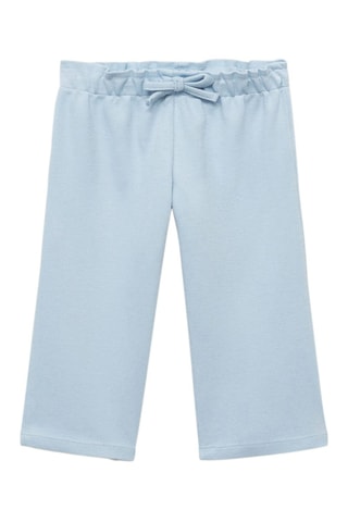 Pantalon coton cordon de serrage - Bleu