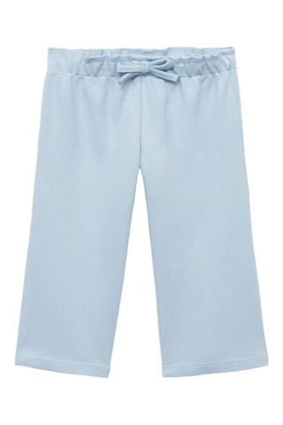 Pantalon coton cordon de serrage - Bleu