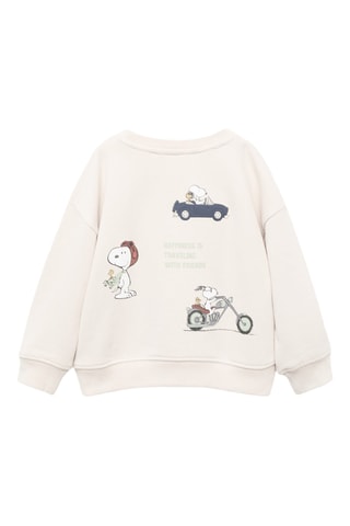 Sweat Snoopy brodé - Gris