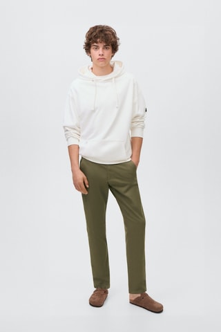 Pantalon chino élastique - Kaki