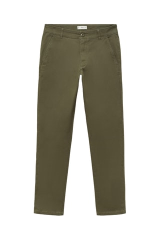 Pantalon chino élastique - Kaki