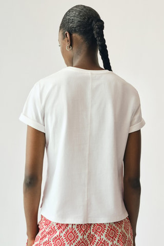 T-shirt imprimé manches courtes - Blanc