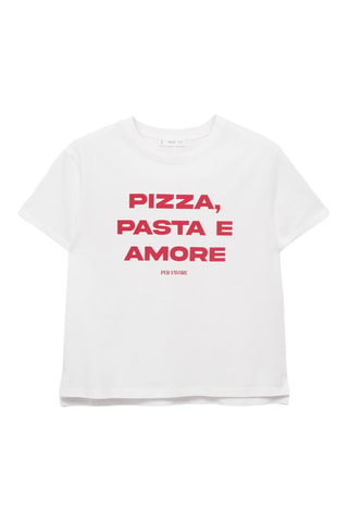 T-shirt imprimé manches courtes - Blanc