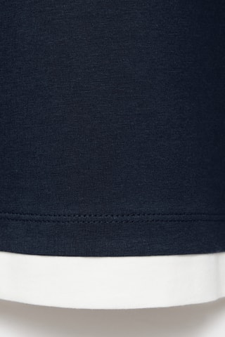 T-shirt coton à découpe - Bleu marine