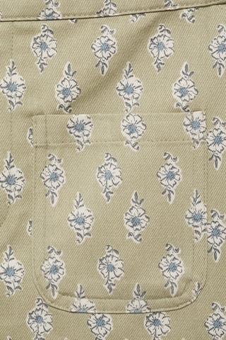 Jupe-culotte fleurs - Vert