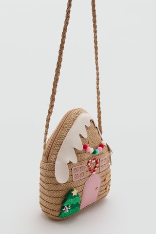 Sac motifs de Noël - Beige