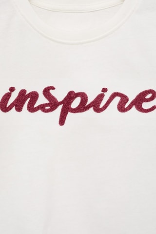 T-shirt en coton brodé - Blanc