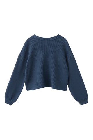 Sweater imprimé coton - Bleu