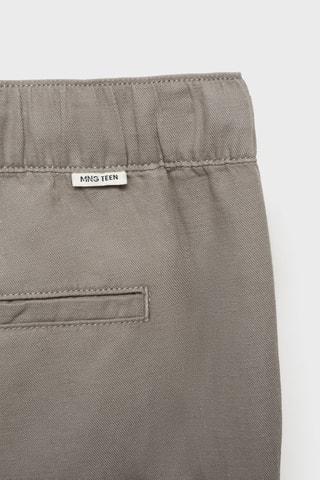 Pantalon jogging lin coton - Kaki