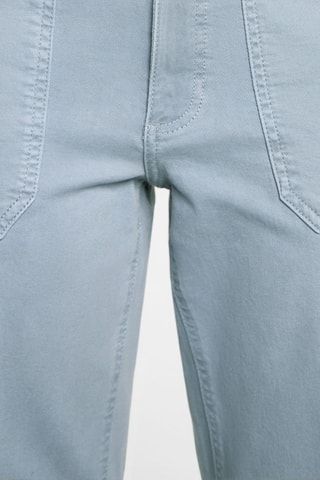 Jean style jupe-culotte poches - Bleu