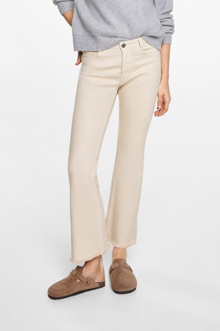 Jean flare crop - Gris clair