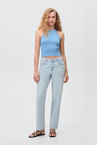 Top à emmanchures américaines - Bleu