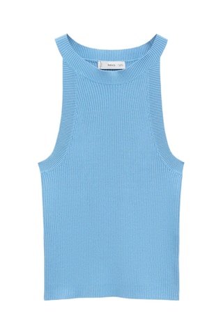 Top à emmanchures américaines - Bleu