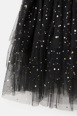 Jupe tulle étoiles - Noir
