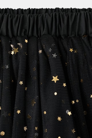 Jupe tulle étoiles - Noir