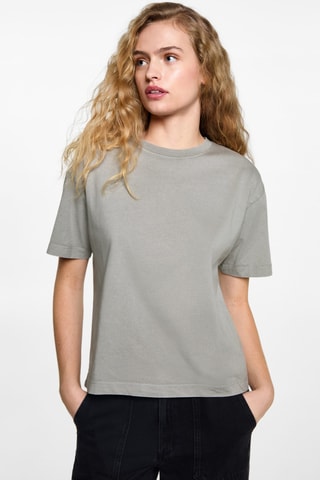 T-shirt court essentiel - Gris
