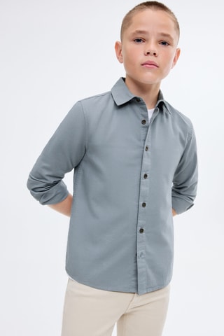 Chemise en coton - Turquoise