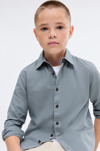 Chemise en coton - Turquoise