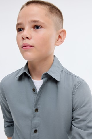Chemise en coton - Turquoise