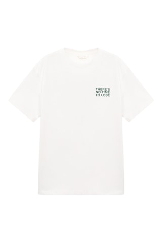 T-shirt en coton imprimé - Blanc
