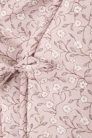 Anorak motif floral imitation mouton - Rose