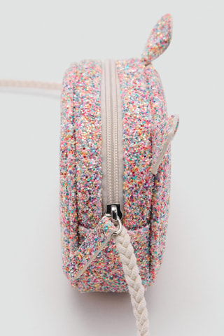 Sac à oreilles pailletées - Rose