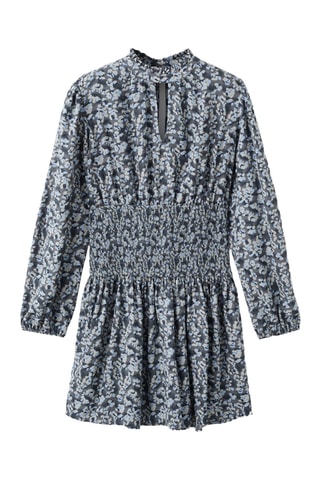 Robe fluide imprimée - Anthracite