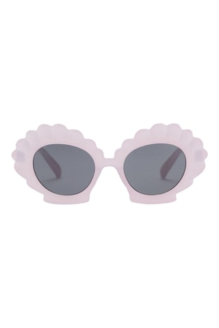 Lunettes de soleil monture coquillage - Marron clair