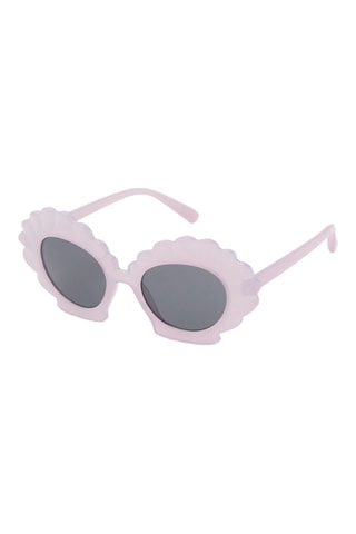 Lunettes de soleil monture coquillage - Marron clair