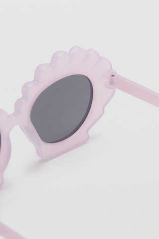 Lunettes de soleil monture coquillage - Marron clair
