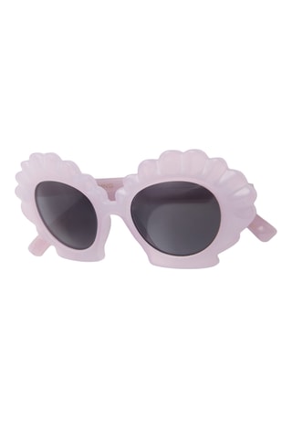 Lunettes de soleil monture coquillage - Marron clair
