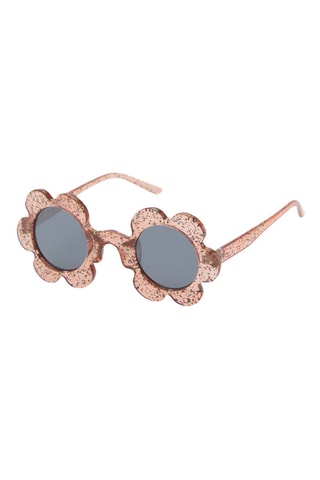 Lunettes de soleil fleur - Rose clair